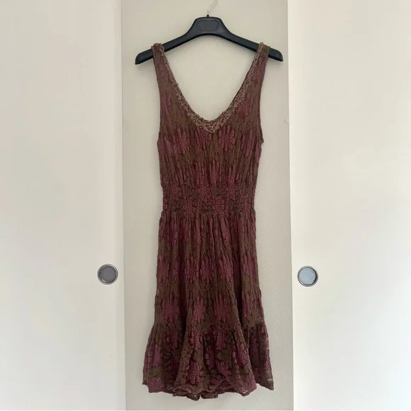 Vintage Lace Floral Dress – Fairycore, Witchy, Cottagecore, Romantic, Y2K - Picture 5 of 11